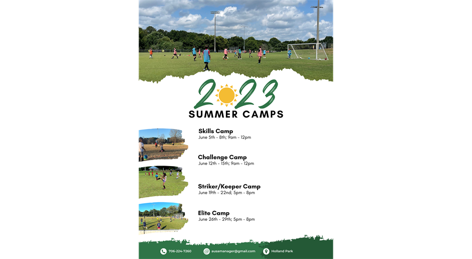 2023 Summer Camp Schedule 
