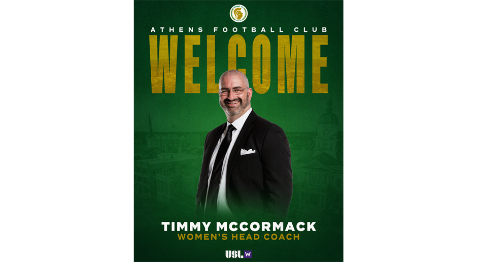 ATHENS FC WELCOMES TIMMY MCCORMACK AS USL W HEAD COACH